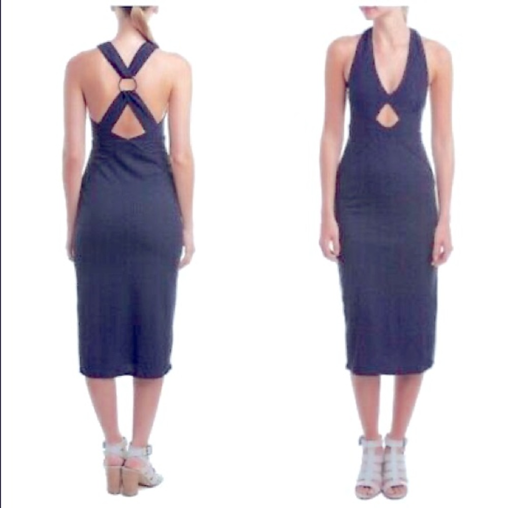 Free People “all the right angles” midi dress